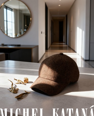 Кепка с козырьком, Бейсболка Мужская-Унисекс TWEED GLASGOW ACORN из твида (Плотная Костюмно-Блейзерная ШЕРСТЬ) TWEED.6-GLASGOW/ACORN